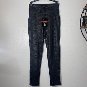 Shinestar High Waist Tummy Tuck Leggings Medium Black NWT